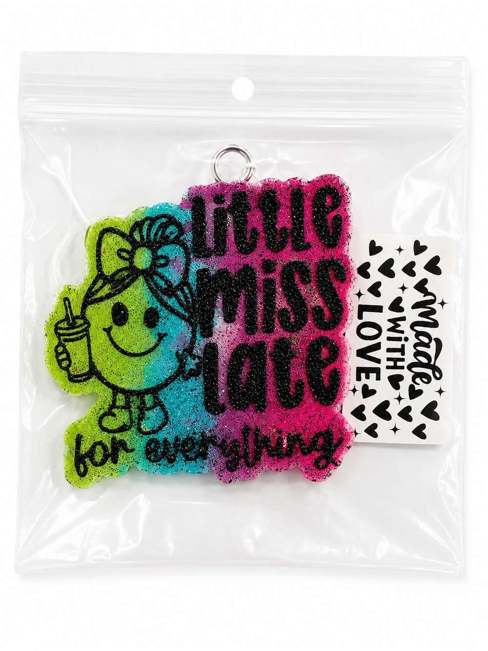 Handmade “Little Miss Late” Car Freshie – Butt Naked Scent